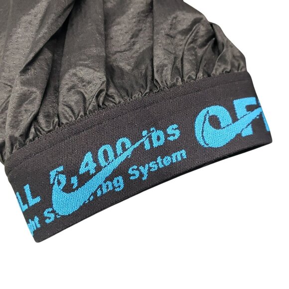 Nike x Off-White Black Windbreaker Jacket Blue Pink Shoelace Strings Womens M - Picture 9 of 14